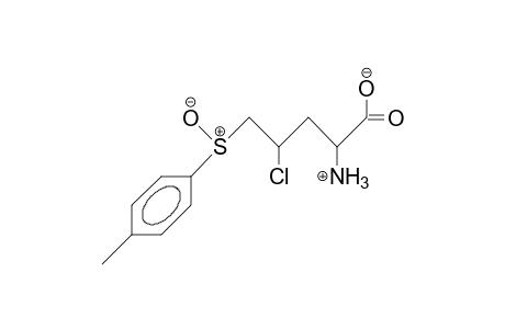 2-Amino-4-chloro-5-(4-tolyl-sulfinyl)-pentanoic acid