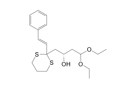 (S)-4,4-Diethoxy-1-(2-styryl-[1,3]dithian-2-yl)butan-2-ol