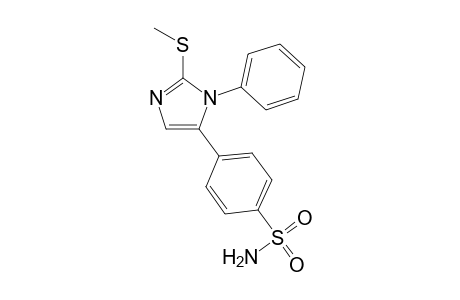 4-(Methylthio-1-phenylimidazol-5-yl)benzenesulfonamide