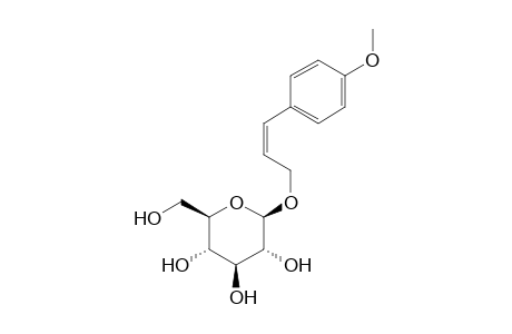 .beta.-D-Glucopyranoside, 3-(4-methoxyphenyl)-2-propenyl