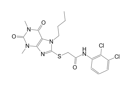 2-[(7-butyl-1,3-dimethyl-2,6-dioxo-2,3,6,7-tetrahydro-1H-purin-8-yl)sulfanyl]-N-(2,3-dichlorophenyl)acetamide
