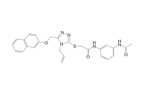 N-[3-(acetylamino)phenyl]-2-({4-allyl-5-[(2-naphthyloxy)methyl]-4H-1,2,4-triazol-3-yl}sulfanyl)acetamide