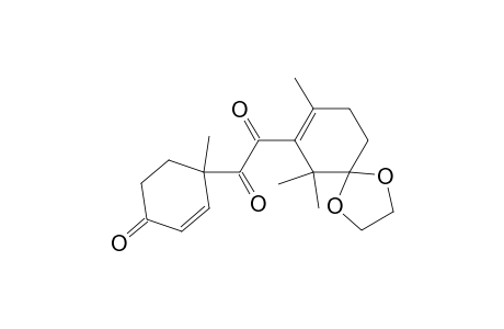 1-[5,5-(Ethylenedioxy)-2,6,6-trimethyl-1-cyclohexenyl]-2-(1-methyl-4-oxo-2-cyclohexenyl)-1,2-ethanedione