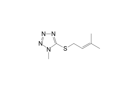 1-Methyl-5-((3-methylbut-2-en-1-yl)thio)-1H-tetrazole