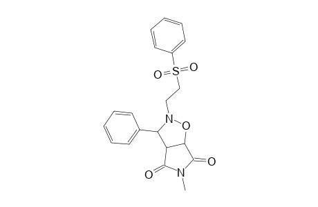 3-(Phenylsulfonylethyl)-4-phenyl-7-methyl-3,7-diaza-2-oxabicyclo[3.3.0]octane-6,8-dione