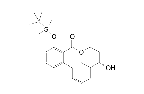 (Z)-(9S,10R)-9-(tert-Butyldimethylsilyloxy)-4-hydroxy-10-methyl-7,8,9,10,11,14-hexahydro-6-oxabenzocyclodecen-5-one