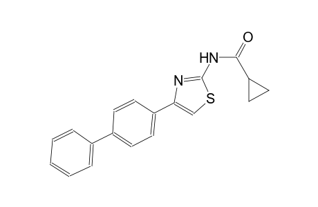 N-(4-[1,1'-biphenyl]-4-yl-1,3-thiazol-2-yl)cyclopropanecarboxamide