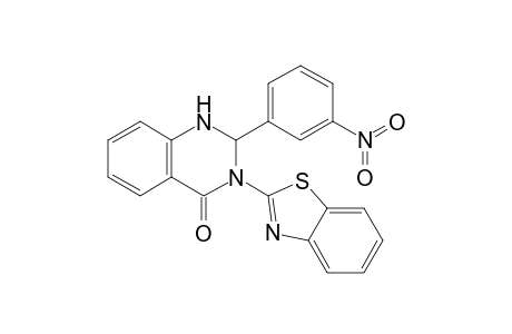3-(2'-Benzothiazolyl)-2,3-dihydro-2-(3-nitrophenyl)-quinazolin-4(1H)-one