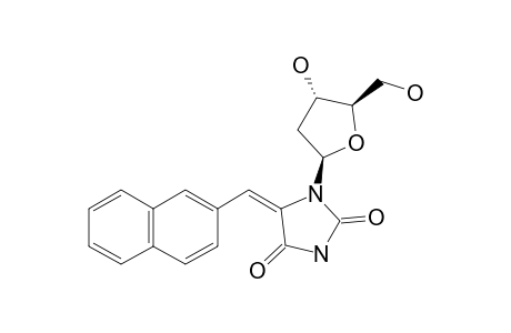 (Z)-1-(2-DEOXY-BETA-D-ERYTHRO-PENTOFURANOSYL)-5-(2-NAPHTHYLMETHYLENE)-2,4-IMIDAZOLIDINEDIONE