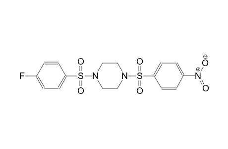 1-[(4-fluorophenyl)sulfonyl]-4-[(4-nitrophenyl)sulfonyl]piperazine