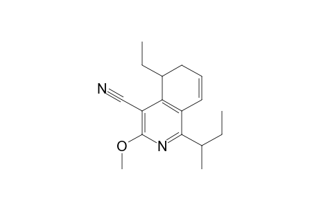 4-Cyano-1-(2'-butyl)-3-methoxy-5-ethyl-5,6-dihydroisoquinoline