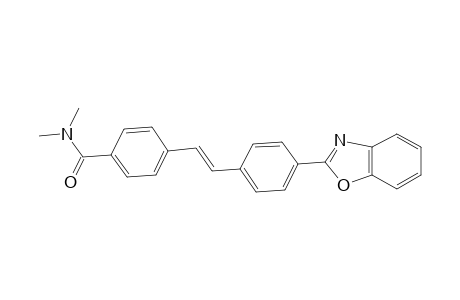Benzamide, 4-[2-[4-(2-benzoxazolyl)phenyl]ethenyl]-N,N-dimethyl-