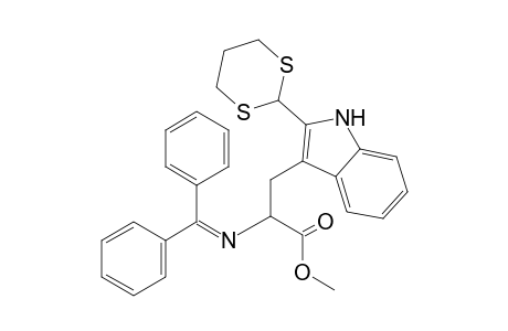 Methyl 2-(1,3-dithian-2-yl)-N-(diphenylmethylene)-DL-tryptophanate