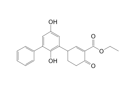 Ethyl 3-(2',5'-dihydroxybiphenyl-3'-yl)-6-oxocyclohex-1-ene-1-carboxylate