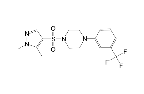1-[(1,5-dimethyl-1H-pyrazol-4-yl)sulfonyl]-4-[3-(trifluoromethyl)phenyl]piperazine