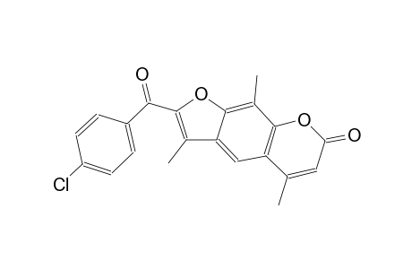 7H-furo[3,2-g][1]benzopyran-7-one, 2-(4-chlorobenzoyl)-3,5,9-trimethyl-
