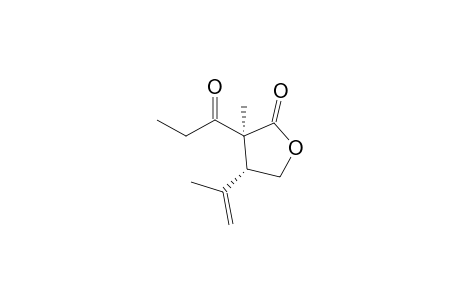(3S,4R)-3-methyl-3-propanoyl-4-prop-1-en-2-yl-oxolan-2-one