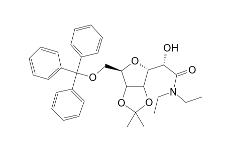 N,N-Diethyl-3,6-anhydro-4,5-O-isopropylidene-7-O-trityl-D-glycero-D-manno-heptonamide
