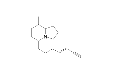8-Methyl-5-(4'-hepten-6'-yn-1'-yl)-indolizidine
