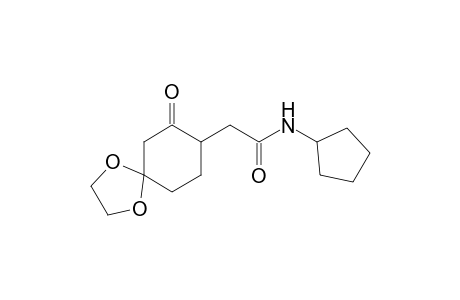 N-Cyclopentyl-2-(7-oxo-1,4-dioxaspiro[4.5]dec-8-yl)acetamide