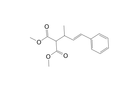 2-[(E)-1-methyl-3-phenyl-allyl]malonic acid dimethyl ester