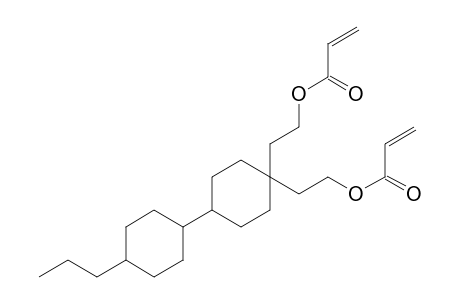 2-Acrylic acid-2-{4-[2-(2-methyl-acryloyloxy)-ethyl]-4'-propyl-bicyclohexyl-4-yl}-ethyl ester