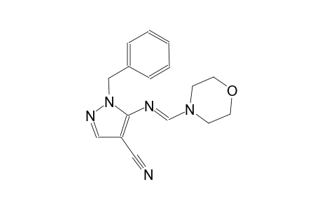 1-benzyl-5-{[(E)-4-morpholinylmethylidene]amino}-1H-pyrazole-4-carbonitrile