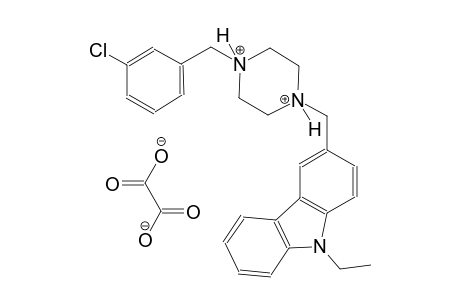 1-(3-chlorobenzyl)-4-[(9-ethyl-9H-carbazol-3-yl)methyl]piperazinediium oxalate