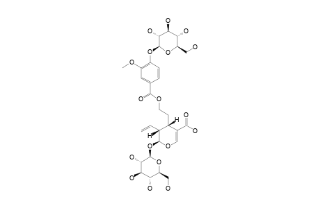 7-O-(4-BETA-D-GLUCOPYRANOSYLOXY-3-METHOXYBENZOYL)-SECOLOGANOLIC-ACID