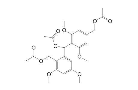 acetic acid [[2-(acetoxymethyl)-3,5-dimethoxy-phenyl]-[4-(acetoxymethyl)-2,6-dimethoxy-phenyl]methyl] ester