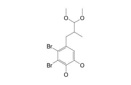 (+/-)-2-Methyl-3-(2,3-dibromo-4,5-dihydroxyphenyl)propylaldehyde dimethyl acetal