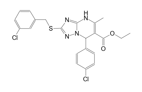 ethyl 2-[(3-chlorobenzyl)sulfanyl]-7-(4-chlorophenyl)-5-methyl-4,7-dihydro[1,2,4]triazolo[1,5-a]pyrimidine-6-carboxylate
