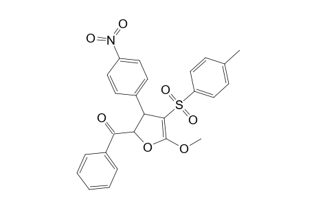 2-Benzoyl-3-(p-nitrophenyl)-4-[(p-tolyl)sulfonyl]-5-(methoxy)-2,3-dihydrofuran