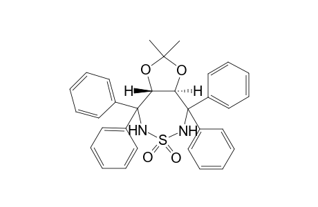 (3aS,8aS)-Hexahydro-2,2-dimethyl-4,4,8,8-tetraphenyl-1,3-dioxolo[4,5-d][1,2,7]thiadiazepine 6,6-Dioxide