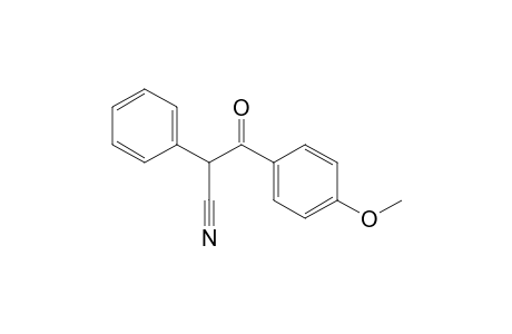 3-(4-Methoxyphenyl)-3-oxidanylidene-2-phenyl-propanenitrile