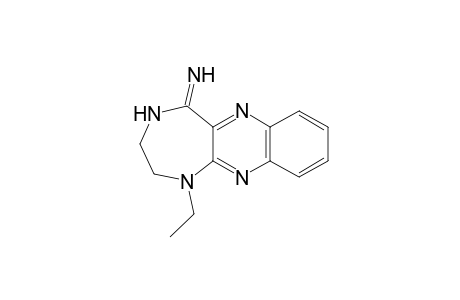 1-Ethyl-5-imino-1,4-diazepino[6,5-b]quinoxaline