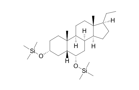 5b-pregnane-3a,6a-diol TMS