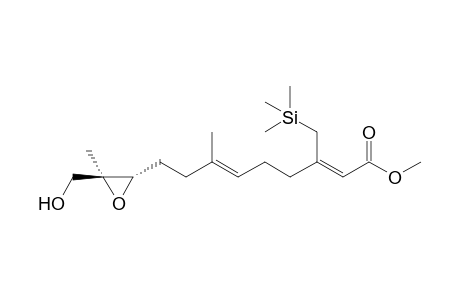Methyl (2Z,6E)-9-[(2S,3S)-3-(hydroxymethyl)-3-methyloxiran-2-yl]-7-methyl-3-[(trimethylsilyl)methyl]nona-2,6-dienoate