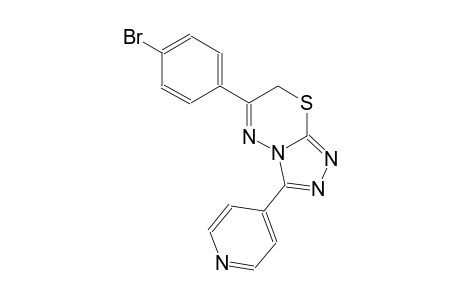 6-(4-bromophenyl)-3-(4-pyridinyl)-7H-[1,2,4]triazolo[3,4-b][1,3,4]thiadiazine
