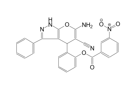 pyrano[2,3-c]pyrazole-5-carbonitrile, 6-amino-1,4-dihydro-4-[2-[(3-nitrobenzoyl)oxy]phenyl]-3-phenyl-
