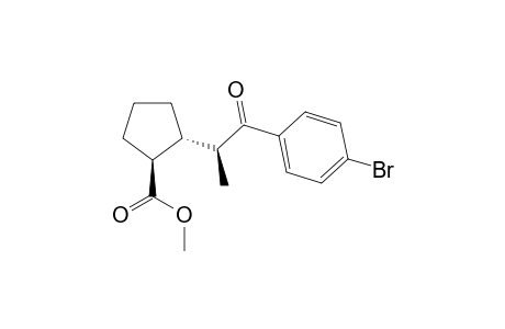 (1S,2R)-2-[(1S)-2-(4-bromophenyl)-2-keto-1-methyl-ethyl]cyclopentanecarboxylic acid methyl ester