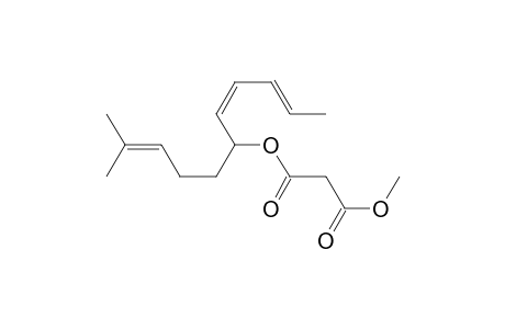 Methyl 1-(4-Methyl-3-pentenyl)-2,4-hexadien-1-yl Malonate