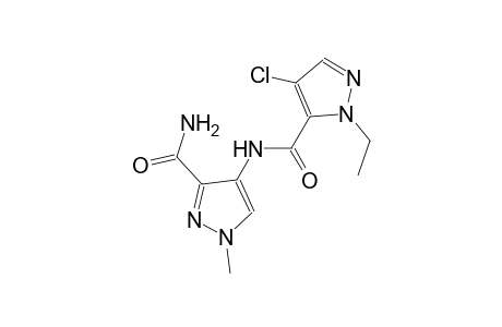 4-{[(4-chloro-1-ethyl-1H-pyrazol-5-yl)carbonyl]amino}-1-methyl-1H-pyrazole-3-carboxamide