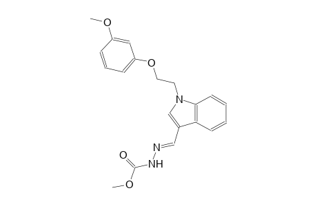 methyl (2E)-2-({1-[2-(3-methoxyphenoxy)ethyl]-1H-indol-3-yl}methylene)hydrazinecarboxylate