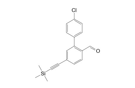 4'-Chloro-5-trimethylsilanylethynyl-biphenyl-2-carbaldehyde