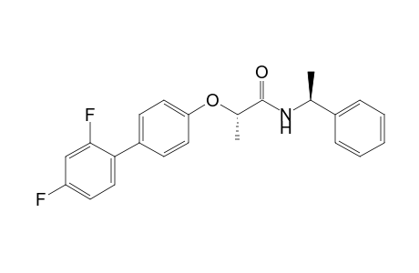 (S)-2-[p-(2,4-difluorophenyl)phenoxy]-(S)-N-(alpha-methylbenzyl)-propionamide