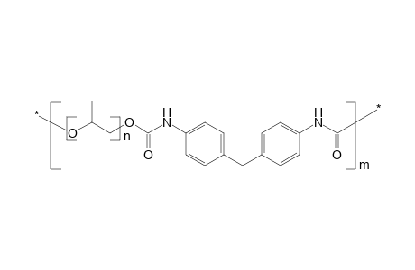Poly(ether urethane) based on methylene-bis(4-phenylisocyanate) and poly(oxypropylene)