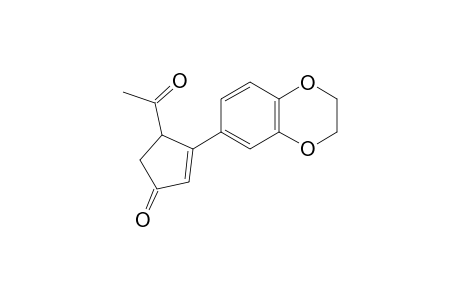 4-Acetyl-3-(2,3-dihydro-1,4-benzodioxin-6-yl)cyclopent-2-en-1-one