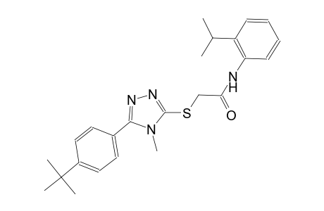 2-{[5-(4-tert-butylphenyl)-4-methyl-4H-1,2,4-triazol-3-yl]sulfanyl}-N-(2-isopropylphenyl)acetamide