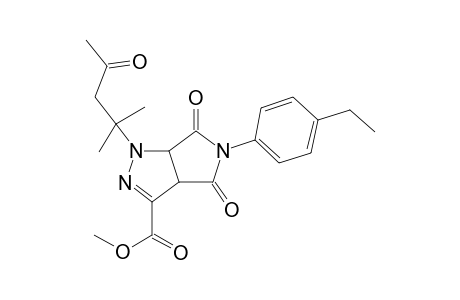 5-(4-Ethylphenyl)-1-(2-methyl-4-oxopentan-2-yl)-4,6-dioxo-3a,6a-dihydropyrrolo[3,4-c]pyrazole-3-carboxylic acid methyl ester